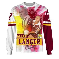 NRL Brisbane Broncos Allan Langer Sweatshirt