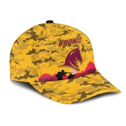Alternative view of NRL Brisbane Broncos ANZAC Camo Adjustable Classic Cap