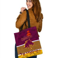 Alternative view of NRL Brisbane Broncos ANZAC Day Simple Style Maroon Tote Bag