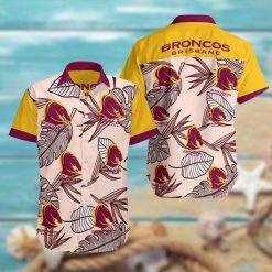 NRL Brisbane Broncos Beach Hawaiian Shirt