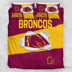 Alternative view of NRL Brisbane Broncos Big Logo Doona Cover