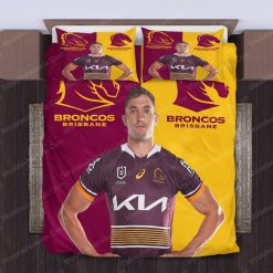 Alternative view of NRL Brisbane Broncos Corey Oates Doona Cover V2