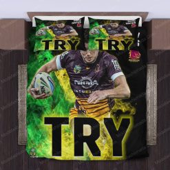 NRL Brisbane Broncos Corey Oates Try Doona Cover V4