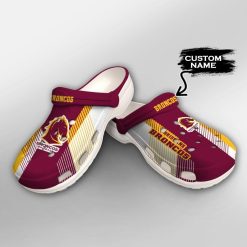 NRL Brisbane Broncos Custom Name Crocs