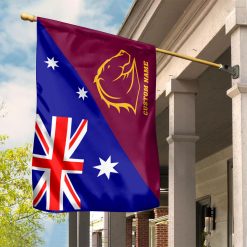 Alternative view of NRL Brisbane Broncos Custom Name House Flag