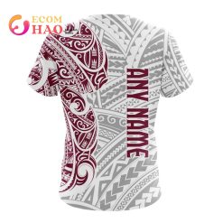 Alternative view of NRL Brisbane Broncos Custom Name Indigenous T-Shirt V10