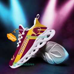 Alternative view of NRL Brisbane Broncos Custom Name Maroon Gold Max Soul Shoes V2