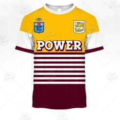 NRL Brisbane Broncos Custom Name Number 1988 Vintage Retro Jersey T-Shirt