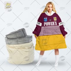 NRL Brisbane Broncos Custom Name Number 1992 Retro Jersey Fleece Oodie