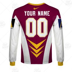 Alternative view of NRL Brisbane Broncos Custom Name Number 1997 Vintage Retro Jersey Sweatshirt