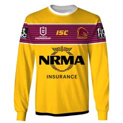 NRL Brisbane Broncos Custom Name Number 2019 Away Jersey Sweatshirt