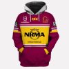 NRL Brisbane Broncos Custom Name Number 2019 Home Jersey Pullover Hoodie