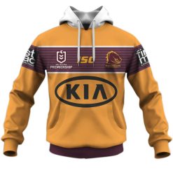 NRL Brisbane Broncos Custom Name Number 2020 Away Jersey Pullover Hoodie