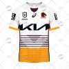 NRL Brisbane Broncos Custom Name Number 2022 Away Jersey T-Shirt