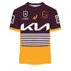 NRL Brisbane Broncos Custom Name Number 2022 Heritage Jersey T-Shirt
