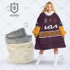 NRL Brisbane Broncos Custom Name Number 2022 Home Jersey Fleece Oodie
