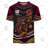 NRL Brisbane Broncos Custom Name Number 2022 Indigenous Fishing Jersey T-Shirt