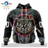 NRL Brisbane Broncos Custom Name Number 2022 NAIDOC Week Zip Up Hoodie V2
