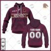 NRL Brisbane Broncos Custom Name Number 2022 Run Out Tee Jersey Pullover Hoodie