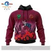 NRL Brisbane Broncos Custom Name Number 2023 ANZAC Day Jersey Pullover Hoodie
