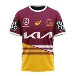 NRL Brisbane Broncos Custom Name Number 2023 Home Jersey T-Shirt