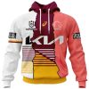 NRL Brisbane Broncos Custom Name Number 2023 Mix Jersey Pullover Hoodie