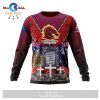 NRL Brisbane Broncos Custom Name Number ANZAC Day Jersey Sweatshirt