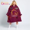 NRL Brisbane Broncos Custom Name Number Halloween Fleece Oodie V2