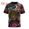 NRL Brisbane Broncos Custom Name Number Indigenous T-Shirt V3