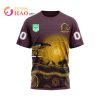 NRL Brisbane Broncos Custom Name Number Nature Jersey T-Shirt