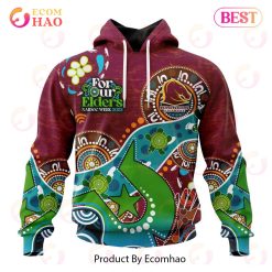 NRL Brisbane Broncos Custom Name Number Special Design NAIDOC Pullover Hoodie