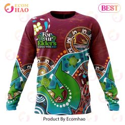 NRL Brisbane Broncos Custom Name Number Special Design NAIDOC Sweatshirt