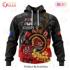 NRL Brisbane Broncos Custom Name Number Special Edition NAIDOC Pullover Hoodie