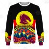 NRL Brisbane Broncos Dinky Di Lover Aboriginal Flag x Indigenous Sweatshirt