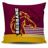 NRL Brisbane Broncos Simple Style Square Pillow Case