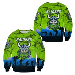 NRL Canberra Raiders ANZAC Day Camo Kids Sweatshirt