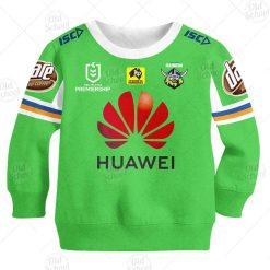NRL Canberra Raiders Custom Name 2020 Home Jersey Kids Sweatshirt