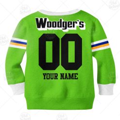 Alternative view of NRL Canberra Raiders Custom Name Number 1989 Vintage Retro Heritage Jersey Kids Sweatshirt