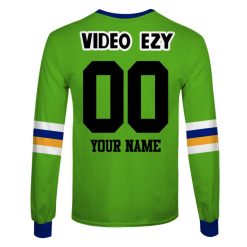 Alternative view of NRL Canberra Raiders Custom Name Number 1990 Vintage Retro Heritage Jersey Sweatshirt