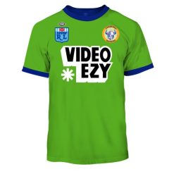 NRL Canberra Raiders Custom Name Number 1990 Vintage Retro Heritage Jersey T-Shirt