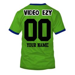 Alternative view of NRL Canberra Raiders Custom Name Number 1990 Vintage Retro Heritage Jersey T-Shirt