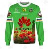 NRL Canberra Raiders Custom Name Number 2020 ANZAC Day Jersey Sweatshirt