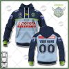 NRL Canberra Raiders Custom Name Number 2022 Away Jersey Pullover Hoodie