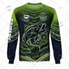 NRL Canberra Raiders Custom Name Number 2022 Indigenous Fishing Jersey Sweatshirt