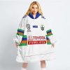 NRL Canberra Raiders Custom Name Number 2023 Away Jersey Fleece Oodie