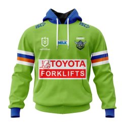 NRL Canberra Raiders Custom Name Number 2023 Home Jersey Pullover Hoodie