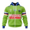 NRL Canberra Raiders Custom Name Number 2023 Home Jersey Zip Up Hoodie