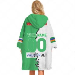 Alternative view of NRL Canberra Raiders Custom Name Number 2023 Mix Jersey V2 Fleece Oodie