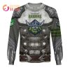 NRL Canberra Raiders Custom Name Number Armor Sweatshirt
