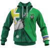 NRL Canberra Raiders Custom Name Number Australia Flag Jersey Pullover Hoodie